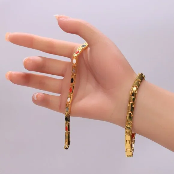 Stainless steel bracelet with easy clip lock. - Picture 7 of 12